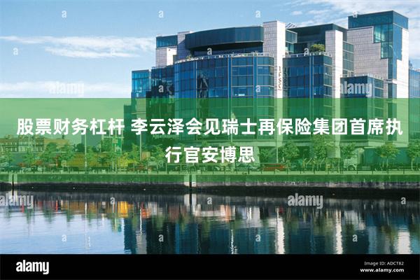 股票财务杠杆 李云泽会见瑞士再保险集团首席执行官安博思