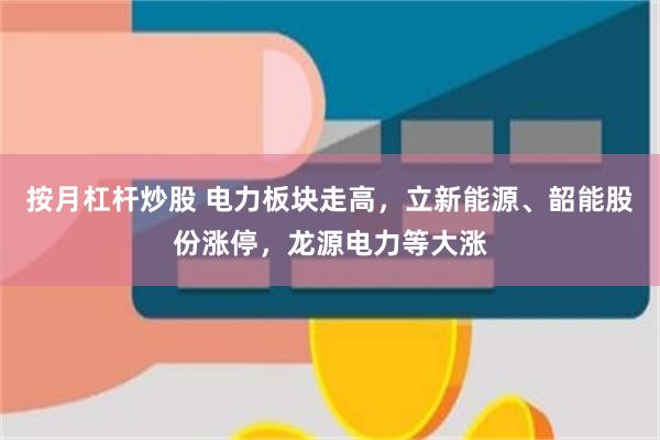按月杠杆炒股 电力板块走高，立新能源、韶能股份涨停，龙源电力等大涨