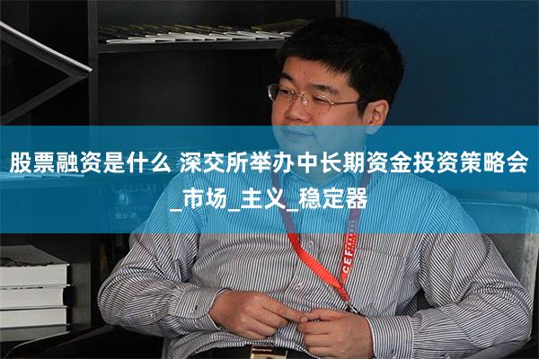 股票融资是什么 深交所举办中长期资金投资策略会_市场_主义_稳定器