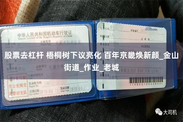 股票去杠杆 梧桐树下议亮化 百年京畿焕新颜_金山街道_作业_老城