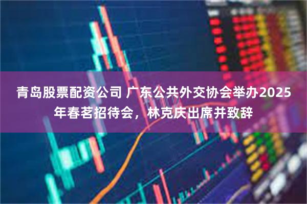 青岛股票配资公司 广东公共外交协会举办2025年春茗招待会，林克庆出席并致辞