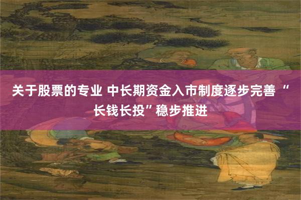 关于股票的专业 中长期资金入市制度逐步完善 “长钱长投”稳步推进