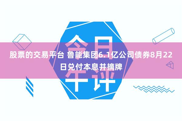 股票的交易平台 鲁能集团6.1亿公司债券8月22日兑付本息并摘牌